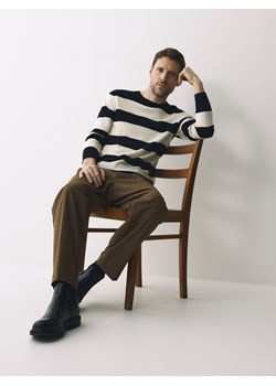 Reserved - Sweter z wełny merino - granatowy ze sklepu Reserved w kategorii Swetry męskie - zdjęcie 188709524