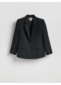 Reserved - Marynarka z wełną - czarny ze sklepu Reserved w kategorii Marynarki damskie - zdjęcie 188709580