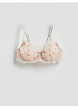 Reserved - Miękki biustonosz z fiszbinami - beżowy ze sklepu Reserved w kategorii Biustonosze - zdjęcie 188709930