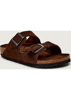 Birkenstock Klapki Arizona SFB LEVE | narrow fit | zamsz ze sklepu Gomez Fashion Store w kategorii Klapki damskie - zdjęcie 188710542
