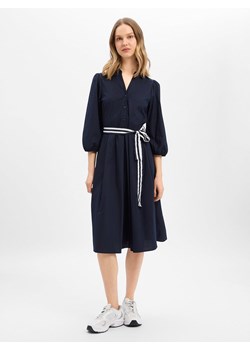 More & More Sukienka damska z bluzką Kobiety Bawełna granatowy jednolity ze sklepu vangraaf w kategorii Sukienki - zdjęcie 188710701