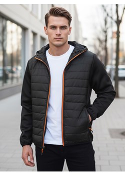 Kurtka męska przejściowa pikowana czarna Dstreet TX3785 ze sklepu DSTREET.PL w kategorii Kurtki męskie - zdjęcie 188710741