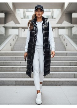 Kamizelka pikowana damska GANTINI czarna Dstreet TY3739 ze sklepu DSTREET.PL w kategorii Kamizelki damskie - zdjęcie 188710774