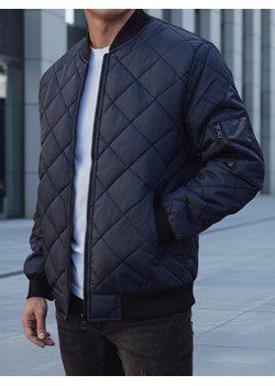 Kurtka męska pikowana bomber jacket granatowa TX2217 ze sklepu DSTREET.PL w kategorii Kurtki męskie - zdjęcie 188710780