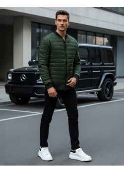 Kurtka męska pikowana bomber jacket zielona TX2211A ze sklepu DSTREET.PL w kategorii Kurtki męskie - zdjęcie 188710782