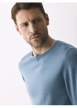 Reserved - Sweter z wełny merino - jasnoniebieski ze sklepu Reserved w kategorii Swetry męskie - zdjęcie 188711360