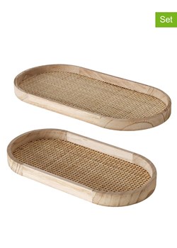 Boltze Tace (2 szt.) "Ceres" w kolorze jasnobrązowym ze sklepu Limango Polska w kategorii Misy i tace dekoracyjne - zdjęcie 188711931