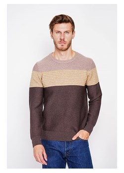 William de Faye Sweter w kolorze ciemnobrązowo-beżowym ze sklepu Limango Polska w kategorii Swetry męskie - zdjęcie 188712180