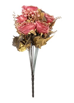 Clayre &amp; Eef Sztuczna roślina w kolorze zielono-jasnoróżowym - 18 x 50 x 15 cm ze sklepu Limango Polska w kategorii Doniczki i osłonki - zdjęcie 188712522