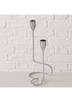 Boltze Świecznik "Timon" w kolorze srebrnym - wys. 24 cm ze sklepu Limango Polska w kategorii Świeczniki - zdjęcie 188712762