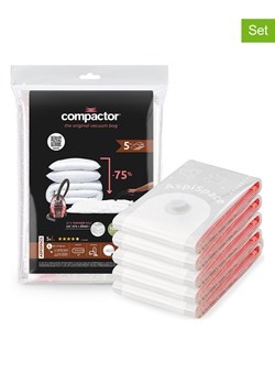 Compactor Worki próżniowe (5 szt.) w kolorze białym - 100 x 80 cm ze sklepu Limango Polska w kategorii Akcesoria i przechowywanie - zdjęcie 188713133