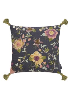 Magma Heimtex Poszewka "Amelie" w kolorze granatowym ze wzorem na poduszkę - 50 x 50 cm ze sklepu Limango Polska w kategorii Poduszki dekoracyjne - zdjęcie 188713440