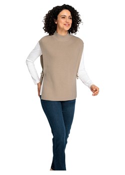 WITT WEIDEN Bezrękawnik w kolorze beżowym ze sklepu Limango Polska w kategorii Swetry damskie - zdjęcie 188713471