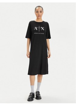 Armani Exchange Sukienka codzienna 3DYA79 YJ3RZ 1200 Czarny Relaxed Fit ze sklepu MODIVO w kategorii Sukienki - zdjęcie 188713840