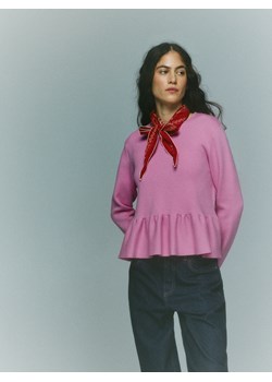 Reserved - Sweter z baskinką - różowy ze sklepu Reserved w kategorii Swetry damskie - zdjęcie 188714883