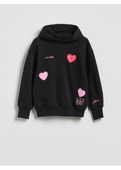 Reserved - Bluza z aplikacją - czarny ze sklepu Reserved w kategorii Bluzy dziewczęce - zdjęcie 188715000