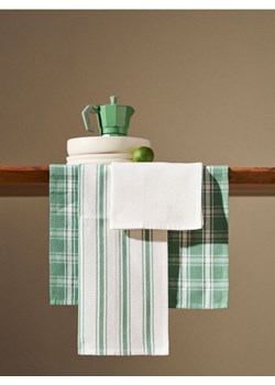 Sinsay - Ścierki kuchenne 3 pack - zielony ze sklepu Sinsay w kategorii Fartuchy kuchenne - zdjęcie 188715724