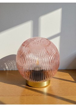 Sinsay - Lampka stołowa LED z ryflowanym kloszem - pomarańczowy ze sklepu Sinsay w kategorii Oświetlenie led - zdjęcie 188715731