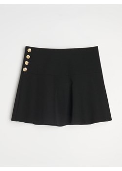 Sinsay - Spódnica mini z ozdobnymi guzikami - czarny ze sklepu Sinsay w kategorii Spódnice - zdjęcie 188715780