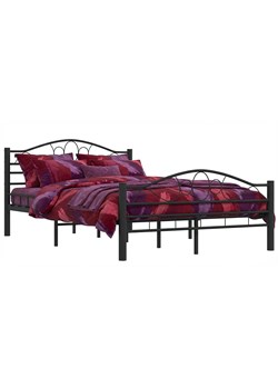 Czarne Metalowe Łóżko Pojedyncze 120X200 Cm K8-W30 ze sklepu Edinos.pl w kategorii Łóżka i materace - zdjęcie 188715911