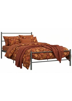 Szare metalowe łózko w stylu industrialnym 90x200 cm K7-B48 ze sklepu Edinos.pl w kategorii Łóżka i materace - zdjęcie 188715914