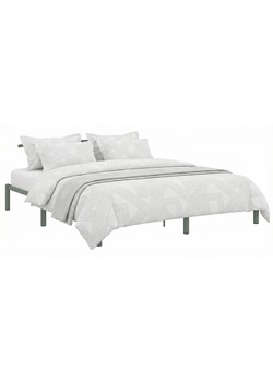 Szare metalowe łózko industrialne 160 x 200 cm M3-H91 ze sklepu Edinos.pl w kategorii Łóżka i materace - zdjęcie 188715932