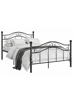 Metalowe czarne loftowe łózko 120x200 cm D9-D00 ze sklepu Edinos.pl w kategorii Łóżka i materace - zdjęcie 188715944