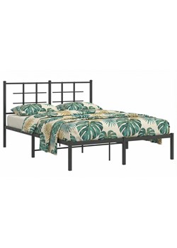 Czrane metalowe łóżko małżeńskie 140x200 cm L8-T53 ze sklepu Edinos.pl w kategorii Łóżka i materace - zdjęcie 188715953