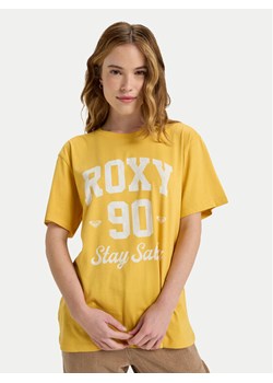 Roxy T-Shirt Hangloose The Sky ERJZT06020 Żółty Regular Fit ze sklepu MODIVO w kategorii Bluzki damskie - zdjęcie 188717342