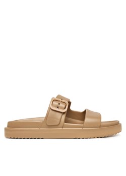 Tommy Hilfiger Klapki Double Strap FW0FW09114 Beżowy ze sklepu MODIVO w kategorii Klapki damskie - zdjęcie 188717441