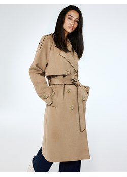 Mohito - Dwurzędowy trencz oversize - beżowy ze sklepu Mohito w kategorii Płaszcze damskie - zdjęcie 188718612