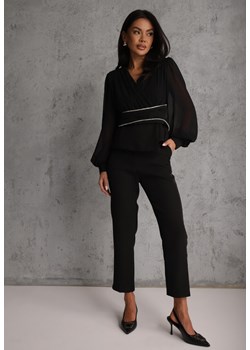 Czarne Klasyczne Spodnie VICES Garniturowe High Waist Dimaia ze sklepu renee.pl w kategorii Spodnie damskie - zdjęcie 188718773