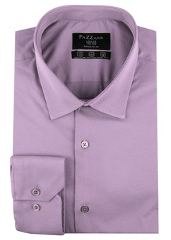 Jednokolorowa, Bawełniana Koszula o Prostym Kroju - Wrzosowa KSDWPZNIwrzosP004RG ze sklepu JegoSzafa.pl w kategorii Koszule męskie - zdjęcie 188721672