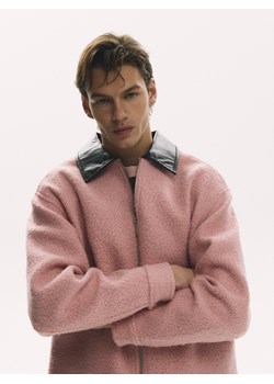 Reserved - Kurtka ze sztucznym barankiem - różowy ze sklepu Reserved w kategorii Kurtki męskie - zdjęcie 188721810