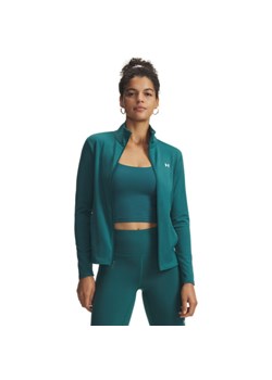 Damski longsleeve treningowy rozpinany Under Armour Motion Jacket Emea - zielony ze sklepu Sportstylestory.com w kategorii Bluzki damskie - zdjęcie 188722330