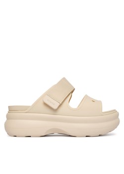 Klapki Crocs Soho Two Strap Sandal 212861 Beżowy ze sklepu eobuwie.pl w kategorii Klapki damskie - zdjęcie 188722990