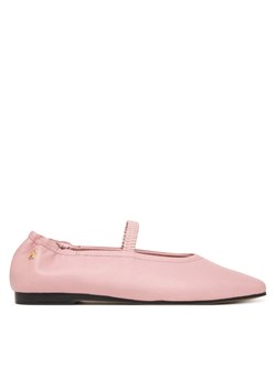 Baleriny Tommy Hilfiger Soft Leather Ellastic Ballerina FW0FW09245 Różowy ze sklepu eobuwie.pl w kategorii Balerinki - zdjęcie 188723141