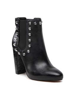 Botki Guess Ricoy FL8RIY LEA10 Czarny ze sklepu eobuwie.pl w kategorii Botki - zdjęcie 188723161