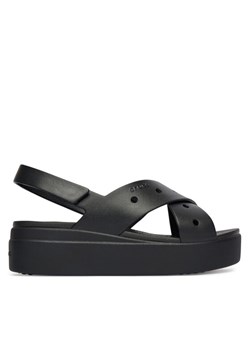 Crocs Sandały Brooklyn 4U Cross Strap Sandal 212254 Czarny ze sklepu MODIVO w kategorii Sandały damskie - zdjęcie 188724472