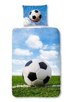 Good Morning Komplet pościeli flanelowej "Bal" w kolorze zielono-niebieskim ze sklepu Limango Polska w kategorii Pościel dziecięca - zdjęcie 188725994