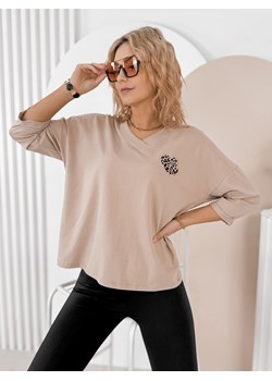 bluzka philipe beżowa one size ze sklepu UBRA w kategorii Bluzki damskie - zdjęcie 188726301