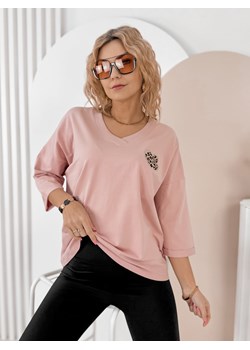 bluzka philipe pudrowy róż one size ze sklepu UBRA w kategorii Bluzki damskie - zdjęcie 188726313