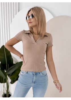 bluzka bellami beżowa one size ze sklepu UBRA w kategorii Bluzki damskie - zdjęcie 188726360