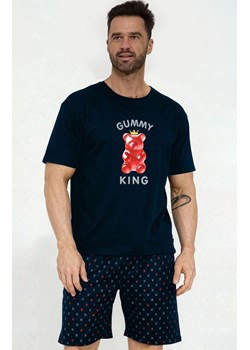 Krótka piżama męska Gummy King 326/205, Kolor granatowy-wzór, Rozmiar 2XL, Cornette ze sklepu Intymna w kategorii Piżamy męskie - zdjęcie 188726642