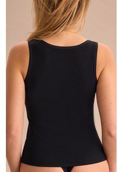 Top damski z delikatnej dzianiny w kolorze czarnym Organic, Kolor czarny, Rozmiar M/L, Marilyn ze sklepu Intymna w kategorii Podkoszulki i halki - zdjęcie 188726761