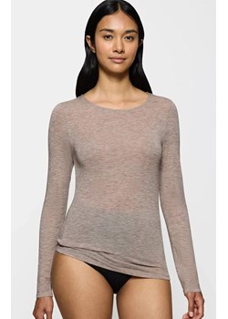 Triumph top damski z długim rękawem Beauty Layers 10223179-M003, Kolor beżowy melanż, Rozmiar L, Triumph ze sklepu Intymna w kategorii Bluzki damskie - zdjęcie 188726801