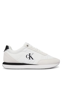 Sneakersy Calvin Klein Retro Runner Ess Mix Mat Wmn YW0YW01990 Biały ze sklepu eobuwie.pl w kategorii Buty sportowe damskie - zdjęcie 188727512