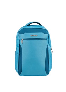 niebieski plecak podróżny 40x20x25 cm bagaż podręczny z rączką i uchw ze sklepu Słoń Torbalski w kategorii Torby podróżne - zdjęcie 188729862