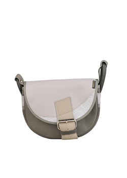 popielata damska torebka listonoszka skórzana na ramię Freshman Mini ze sklepu Słoń Torbalski w kategorii Listonoszki - zdjęcie 188729880