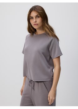 Reserved - T-shirt z modalem - brązowy ze sklepu Reserved w kategorii Bluzki damskie - zdjęcie 188731173